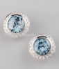 Bông tai đá Aquamarine thiên nhiên - MS: GEAQER007 - anh 1 Bông tai đá Aquamarine thiên nhiên - MS: GEAQER007 - anh 1