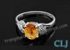 Nhẫn đá Citrine thiên nhiên - MS: CITRW031 - anh 1