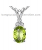 Mặt dây chuyền đá Peridot thiên nhiên - MS: PEPE013 - anh 1