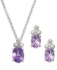 Bộ trang sức đá Amethyst thiên nhiên - MS: AMSET009 - anh 1