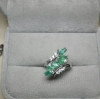 Nhẫn đá Emerald Ngọc lục bảo thiên nhiên - MS: XTEMRW005 - anh 3