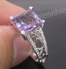 Nhẫn đá Amethyst thiên nhiên - MS: AMRW089 - anh 3