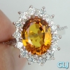 Nhẫn đá Citrine thiên nhiên - MS: CITRW027 - anh 1