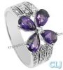 Nhẫn đá Amethyst thiên nhiên - MS: AMRW021 - anh 1