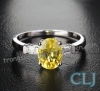 Nhẫn đá Citrine thiên nhiên - MS: CITRW020 - anh 1