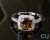 Nhẫn đá Citrine thiên nhiên - MS: CITRW032 - anh 1