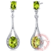 Bông tai đá Peridot thiên nhiên - MS: GEPEER020 - anh 1 Bông tai đá Peridot thiên nhiên - MS: GEPEER020 - anh 1