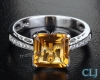 Nhẫn đá Citrine thiên nhiên - MS: CITRW035 - anh 1