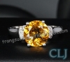 Nhẫn đá Citrine thiên nhiên - MS: CITRW019 - anh 1