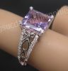 Nhẫn đá Amethyst thiên nhiên - MS: AMRW089 - anh 1