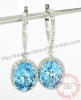 Bông tai đá Topaz thiên nhiên - MS: BTOER013 - anh 1 Bông tai đá Topaz thiên nhiên - MS: BTOER013 - anh 1