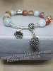 CHUỖI ĐÁ MOONTONE HỒNH CAM,AQUAMARINE,THẠCH ANH TÓC THIÊN NHIÊN + CHARM BẠC CAO CẤP - MS: GEP058 - anh 4