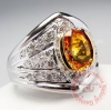 Nhẫn Nam đá Citrine thiên nhiên - MS : CITRM001 - anh 1