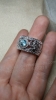 Nhẫn Nam họa tiết rồng đá Zircon xanh thiên nhiên - MS: ZRRM001 - anh 5