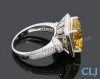 Nhẫn đá Citrine thiên nhiên - MS: CITRW026 - anh 1