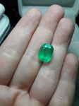 Viên Emerald thiên nhiên 5.3 carat kiểm định PNJ