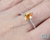 Nhẫn đá Citrine thiên nhiên - MS: CITRW037 - anh 2