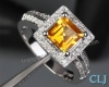 Nhẫn đá Citrine thiên nhiên - MS: CITRW033 - anh 1