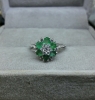 Nhẫn đá Emerald Ngọc lục bảo thiên nhiên - MS: XTEMRW004 - anh 1