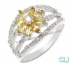 Nhẫn đá Citrine thiên nhiên - MS: CITRW021 - anh 1