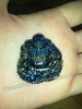 Tượng Phật Di Lặc đá Sapphire thiên nhiên - MS:GE025 - anh 1