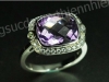 Nhẫn đá Amethyst thiên nhiên - MS: AMRW094 - anh 2