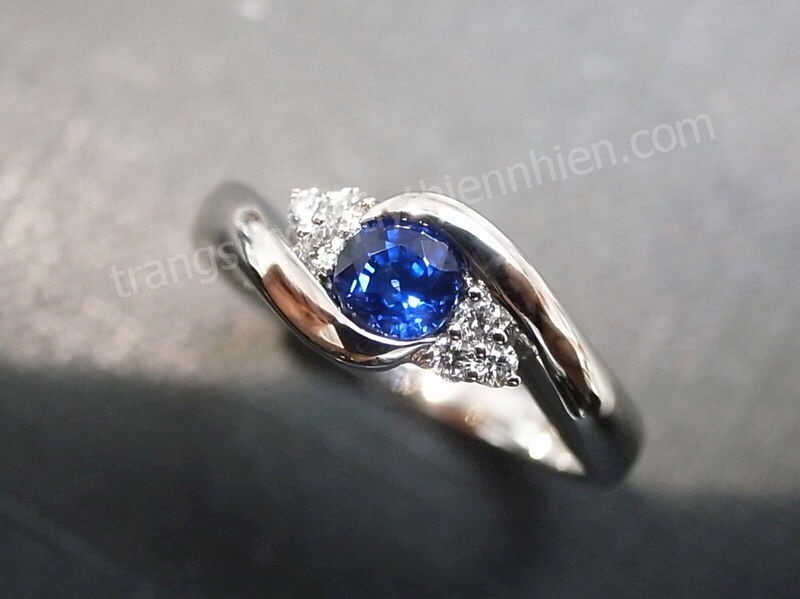 Nhẫn đá Sapphire thiên nhiên - MS: SARW098 Nhẫn đá Sapphire thiên nhiên - MS: SARW098