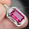 Mặt dây chuyền đá Garnet Rhodolite thiên nhiên - MS: TOURPE003 - anh 1 Mặt dây chuyền đá Garnet Rhodolite thiên nhiên - MS: TOURPE003 - anh 1