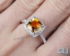 Nhẫn đá Citrine thiên nhiên - MS: CITRW032 - anh 2