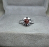 Nhẫn đá Spinel cam hồng thiên nhiên - MS: XTSPRW008 - anh 1