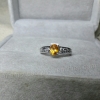 Nhẫn đá Sapphire vàng cam thiên nhiên - MS: XTSARW011 - anh 2