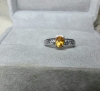 Nhẫn đá Sapphire vàng cam thiên nhiên - MS: XTSARW011 - anh 4