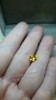 Sapphire vàng thiên nhiên hình trái tim - MS: XTSA015 - anh 2
