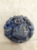 Mặt dây Nam tượng Phật Di Lạc đá Sapphire thiên nhiên - MS: GE030 - anh 1