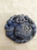 Mặt dây Nam tượng Phật Di Lạc đá Sapphire thiên nhiên - MS: GE030 - anh 2