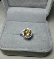 Nhẫn đá Citrine thiên nhiên - MS: CITRW056