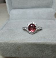 Nhẫn đá Garnet Rhodolite thiên nhiên - MS : GAHRW057