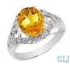 Nhẫn đá Citrine thiên nhiên - MS: CITRW022 - anh 1