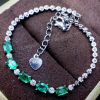 Lắc tay đá Emerald thiên nhiên - MS: GEBAW055 - anh 2