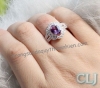 Nhẫn đá Amethyst thiên nhiên - MS: AMRW036 - anh 1