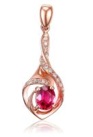 Mặt dây chuyền đá Ruby thiên nhiên - MS: RUPE061