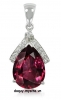 Mặt dây chuyền đá Garnet Rhodolite thiên nhiên - MS: TOURPE002 - anh 1 Mặt dây chuyền đá Garnet Rhodolite thiên nhiên - MS: TOURPE002 - anh 1