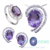 Bộ trang sức đá Amethyst thiên nhiên - MS: AMSET002 - anh 1