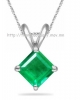 Mặt dây chuyền đá Chalcedony thiên nhiên màu Emerald - MS: CHAPE006 - anh 1