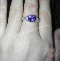 Nhẫn Amethyst thiên nhiên - MS: AmRWGE001