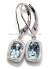 Bông tai đá Aquamarine thiên nhiên - MS: GEAQER009 - anh 1