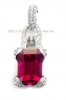 Mặt dây chuyền đá Garnet Rhodolite thiên nhiên - MS: TOURPE011 - anh 1