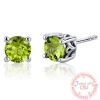 Bông tai đá Peridot thiên nhiên - MS: GEPEER014 - anh 1