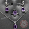 Bộ trang sức đá Amethyst thiên nhiên - MS: AMSET001 - anh 1