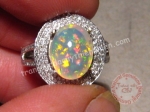 Nhẫn đá Opal thiên nhiên - MS: OPRW003